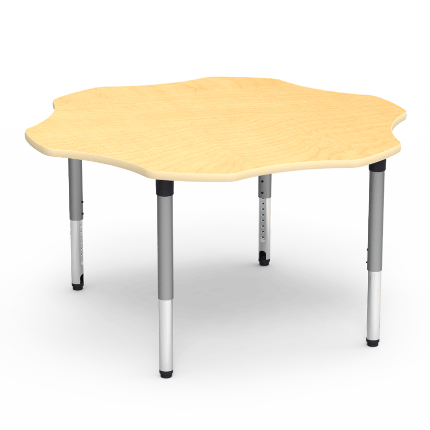 Virco 50FLOW60ADJ - 5000 Series Activity Table, 60" Flower Top (Virco 50FLOW60ADJ) - SchoolOutlet