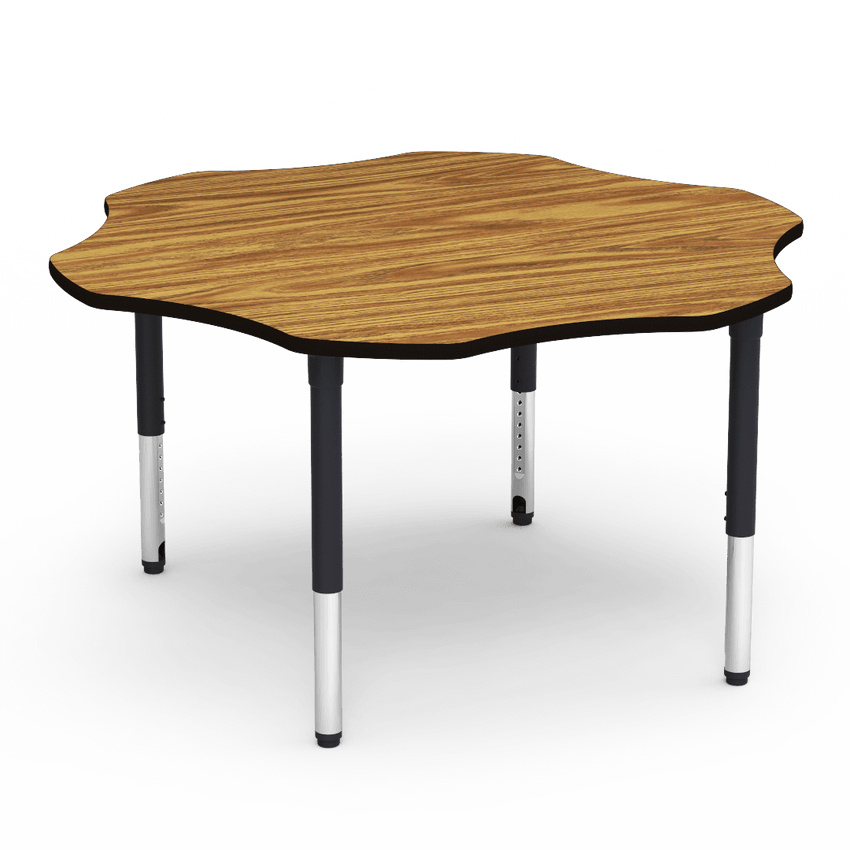 Virco 50FLOW60ADJ - 5000 Series Activity Table, 60" Flower Top (Virco 50FLOW60ADJ) - SchoolOutlet