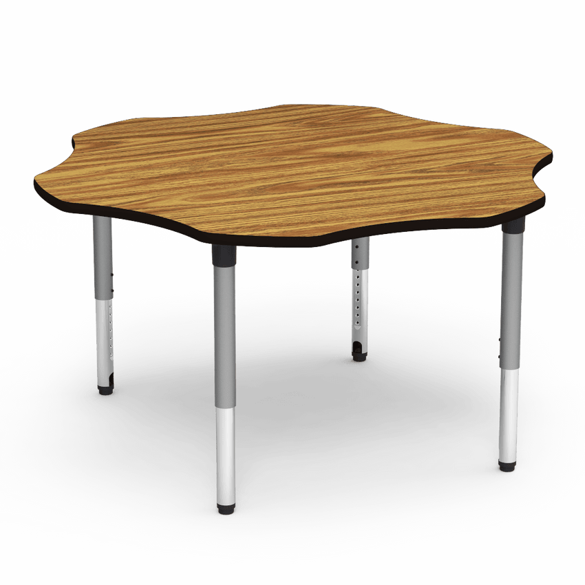 Virco 50FLOW60ADJ - 5000 Series Activity Table, 60" Flower Top (Virco 50FLOW60ADJ) - SchoolOutlet