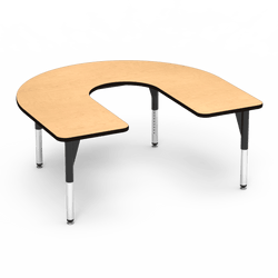 Virco 50HORSE60DCADJ - 5000 Series Activity Table, 60" x 66" Deep-Center Horseshoe Top (Virco 50HORSE60DCADJ)
