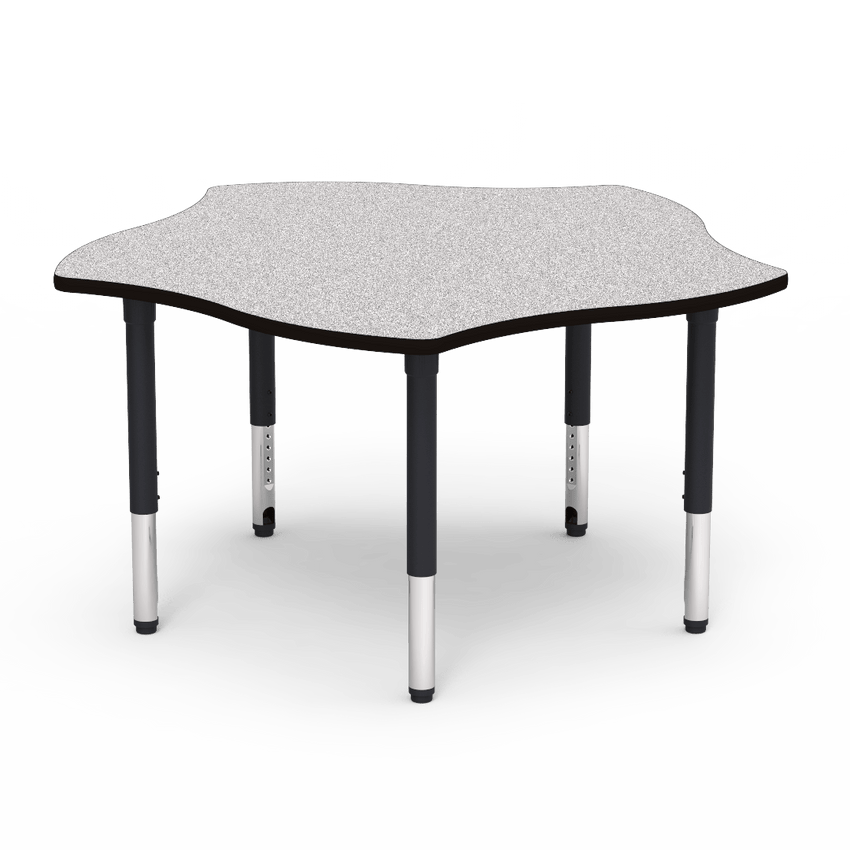 Virco 50PIN60ADJ - 5000 Series Activity Table, 60" Pinwheel Top (Virco 50PIN60ADJ) - SchoolOutlet