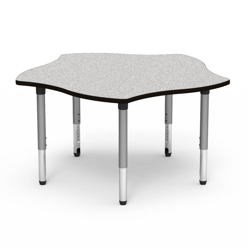 Virco 50PIN60ADJ - 5000 Series Activity Table, 60" Pinwheel Top (Virco 50PIN60ADJ) - SchoolOutlet