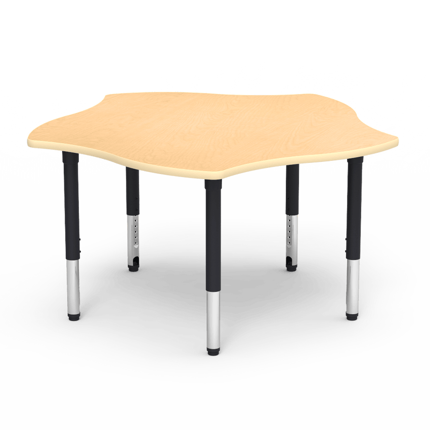Virco 50PIN60ADJ - 5000 Series Activity Table, 60" Pinwheel Top (Virco 50PIN60ADJ) - SchoolOutlet