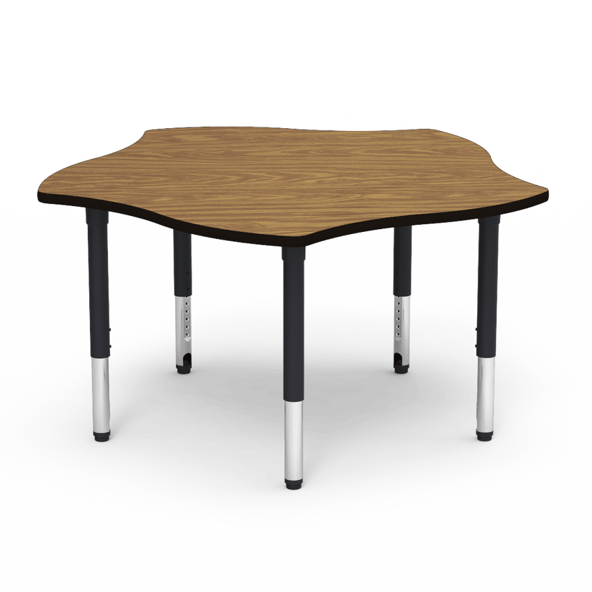 Virco 50PIN60ADJ - 5000 Series Activity Table, 60" Pinwheel Top (Virco 50PIN60ADJ) - SchoolOutlet