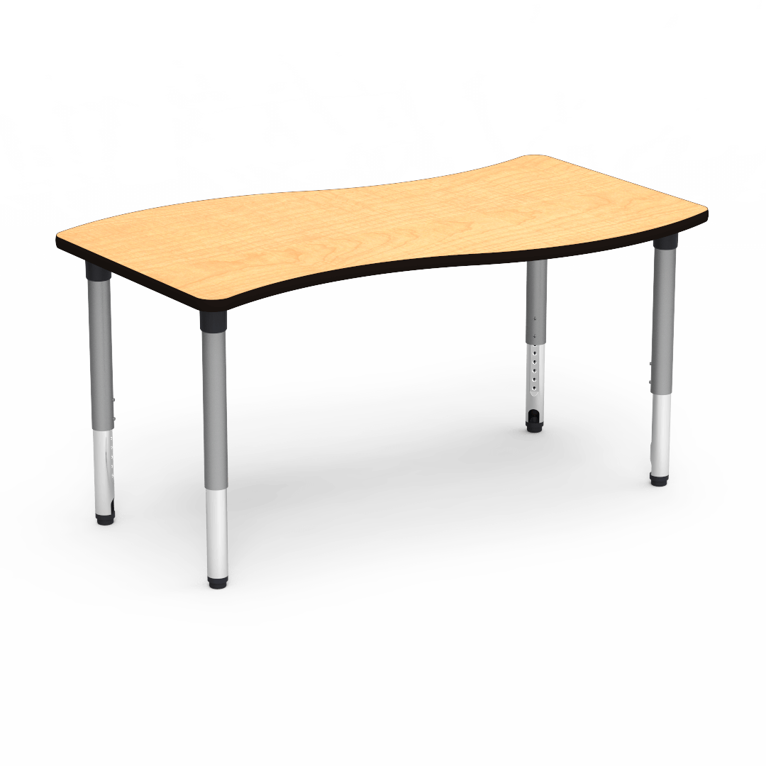 Virco 50SL3060ADJ - 5000 Series Activity Table, 30"W x 60"L x 24"-32"H Slide Top - SchoolOutlet
