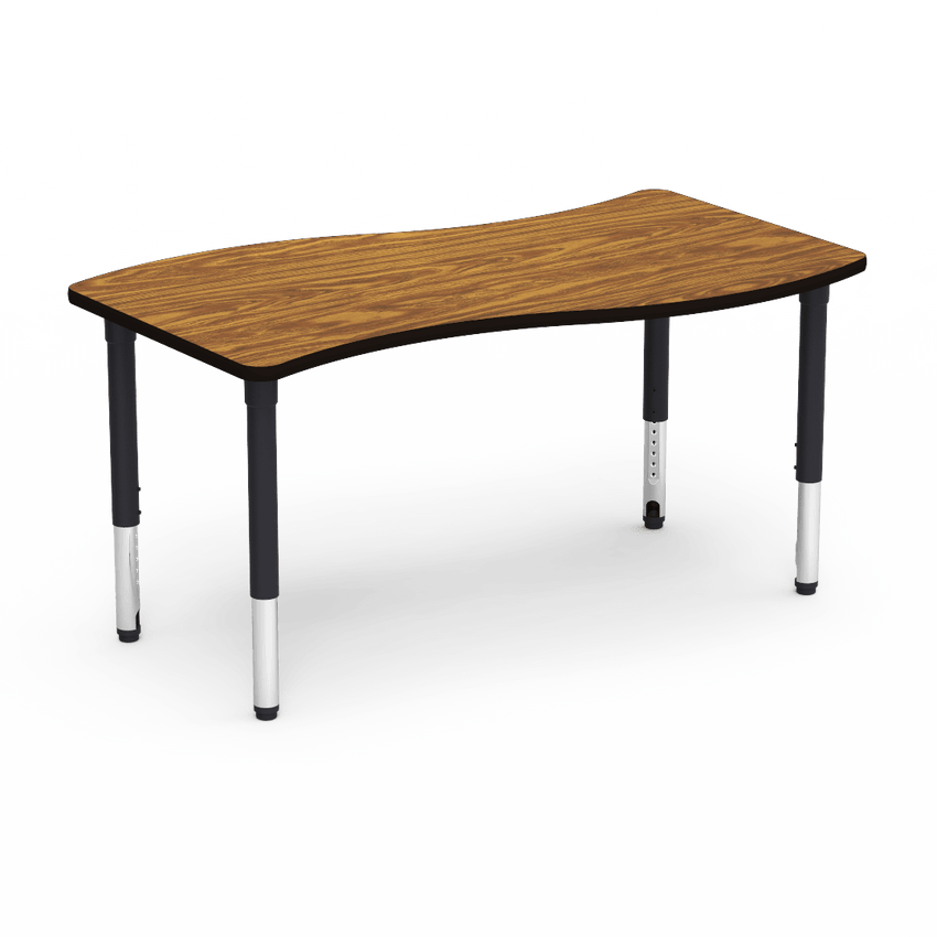 Virco 50SL3060ADJ - 5000 Series Activity Table, 30"W x 60"L x 24"-32"H Slide Top - SchoolOutlet