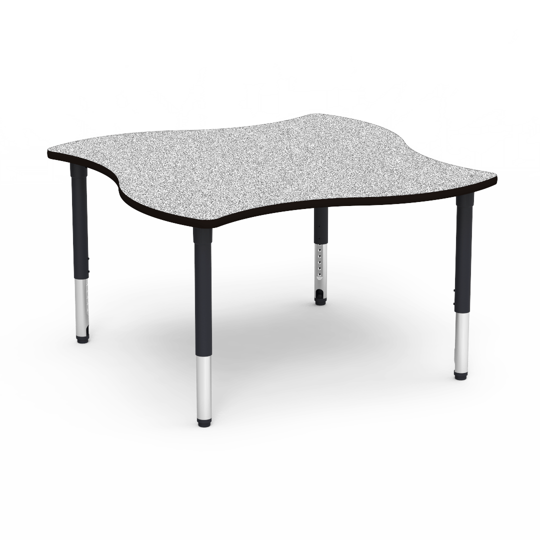 Virco 50SWV54ADJ - 5000 Series Activity Table, 54" Swerve Top (Virco 50SWV54ADJ) - SchoolOutlet