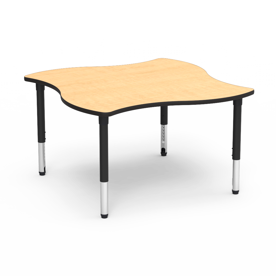 Virco 50SWV54ADJ - 5000 Series Activity Table, 54" Swerve Top (Virco 50SWV54ADJ) - SchoolOutlet