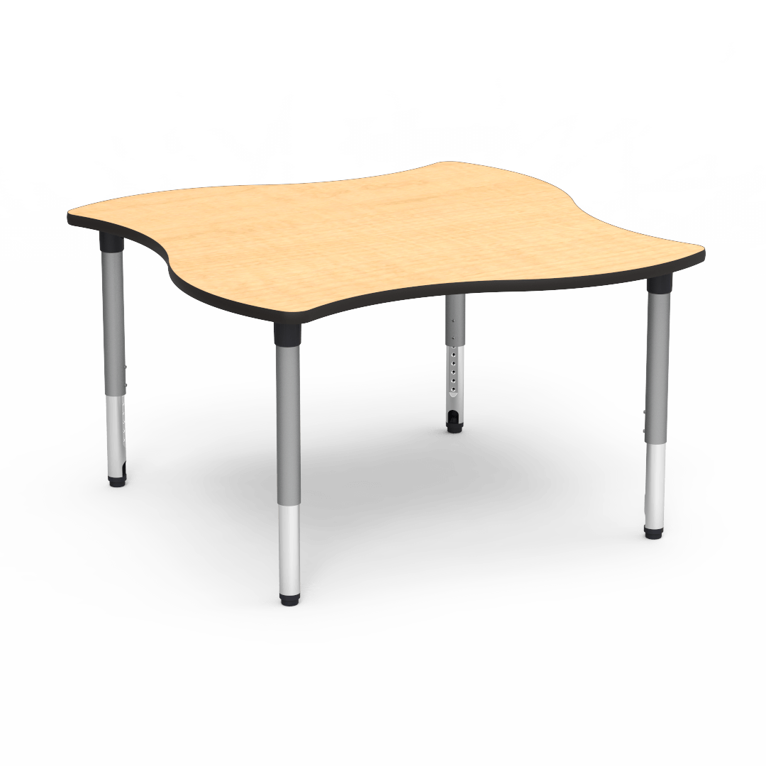 Virco 50SWV54ADJ - 5000 Series Activity Table, 54" Swerve Top (Virco 50SWV54ADJ) - SchoolOutlet
