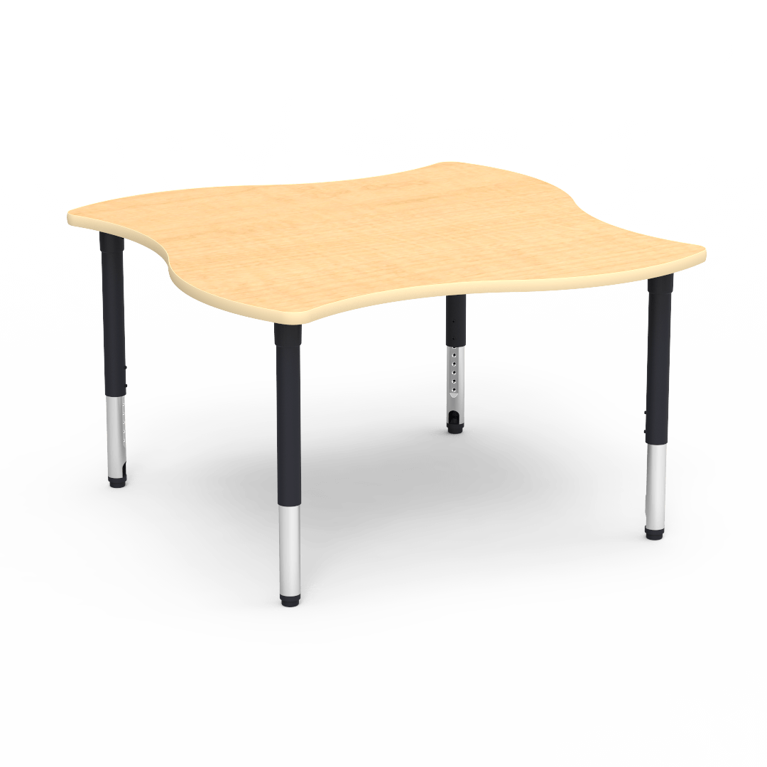 Virco 50SWV54ADJ - 5000 Series Activity Table, 54" Swerve Top (Virco 50SWV54ADJ) - SchoolOutlet