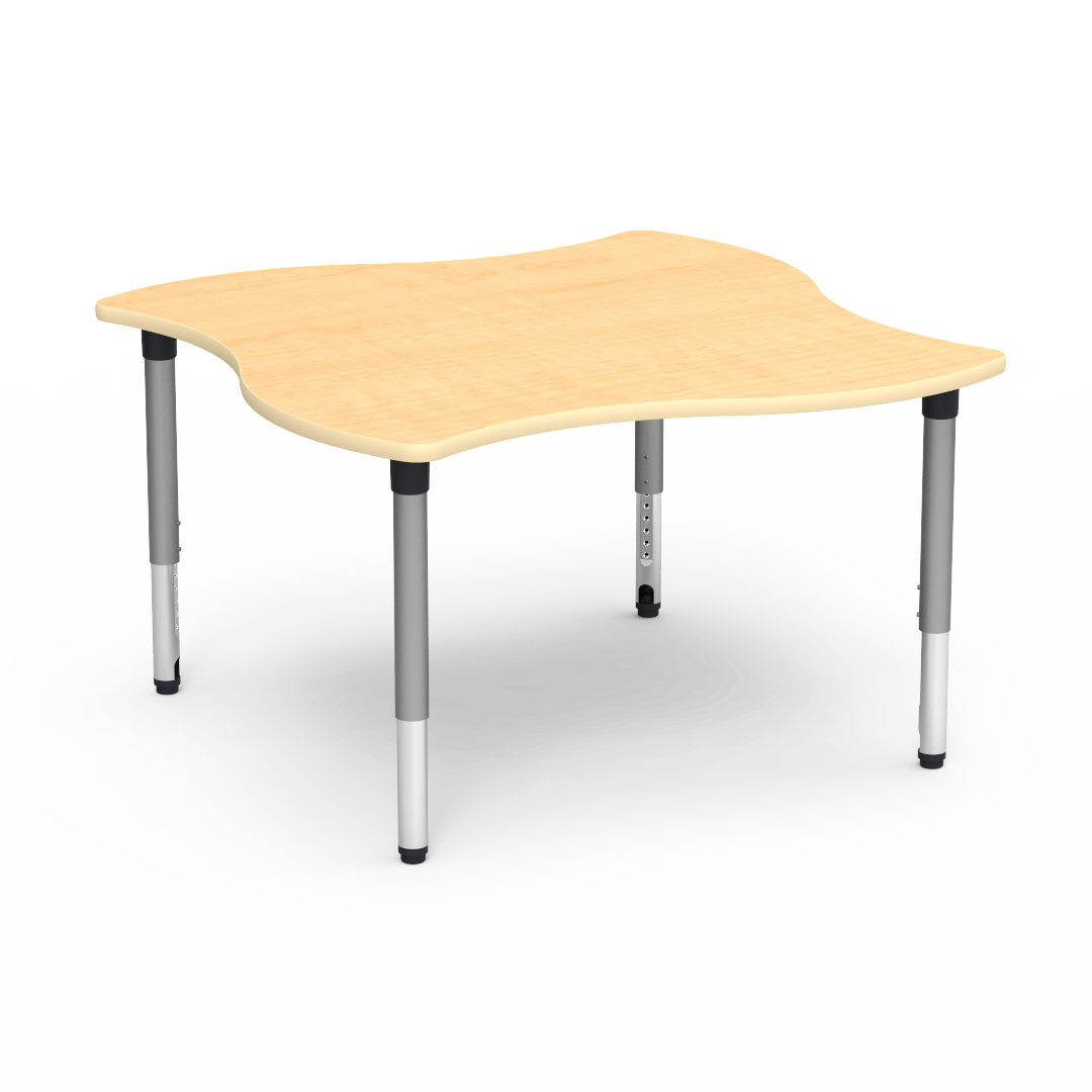 Virco 50SWV54ADJ - 5000 Series Activity Table, 54" Swerve Top (Virco 50SWV54ADJ) - SchoolOutlet