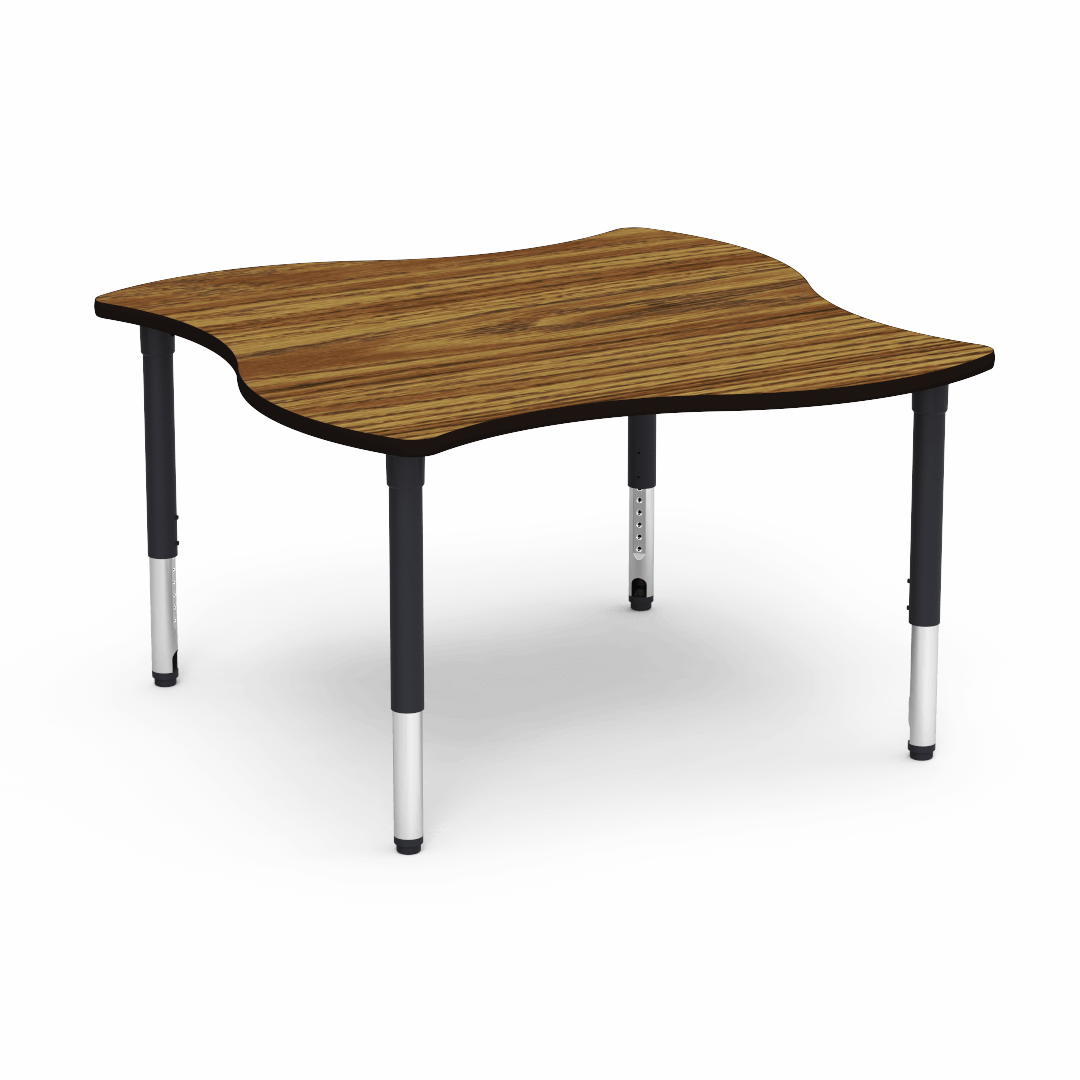 Virco 50SWV54ADJ - 5000 Series Activity Table, 54" Swerve Top (Virco 50SWV54ADJ) - SchoolOutlet