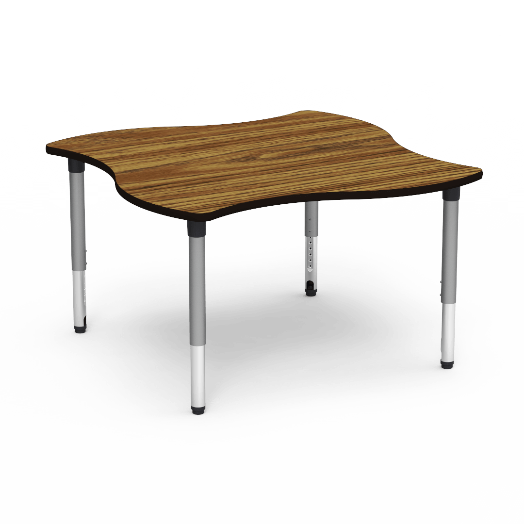 Virco 50SWV54ADJ - 5000 Series Activity Table, 54" Swerve Top (Virco 50SWV54ADJ) - SchoolOutlet