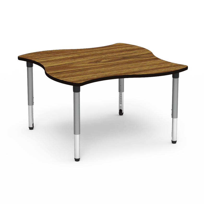 Virco 50SWV54ADJ - 5000 Series Activity Table, 54" Swerve Top (Virco 50SWV54ADJ) - SchoolOutlet