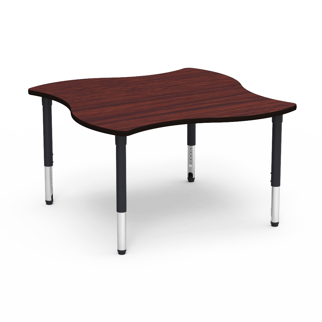Virco 50SWV54ADJ - 5000 Series Activity Table, 54" Swerve Top (Virco 50SWV54ADJ) - SchoolOutlet