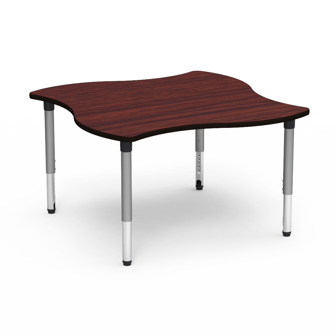 Virco 50SWV54ADJ - 5000 Series Activity Table, 54" Swerve Top (Virco 50SWV54ADJ) - SchoolOutlet