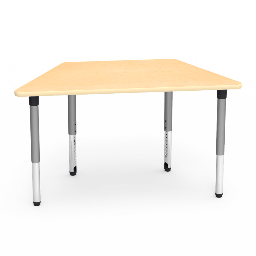 Virco 50TRAP60ADJ - 5000 Series Activity Table 60" Trapezoid Top and Adjustable Height Legs (24"-32") - SchoolOutlet