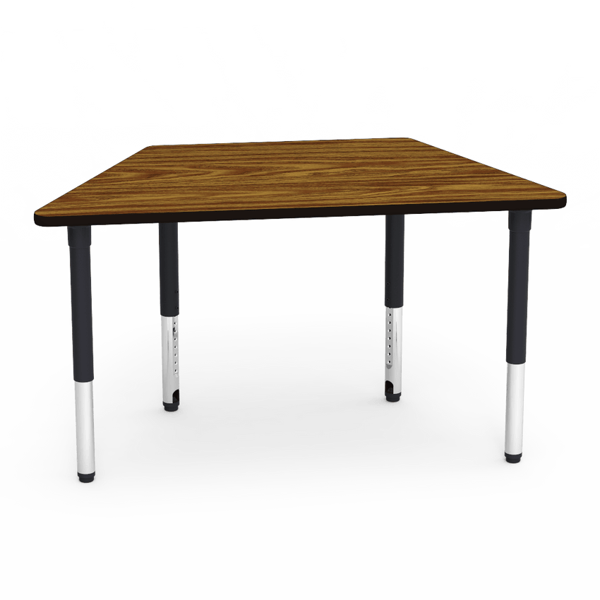 Virco 50TRAP60ADJ - 5000 Series Activity Table 60" Trapezoid Top and Adjustable Height Legs (24"-32") - SchoolOutlet