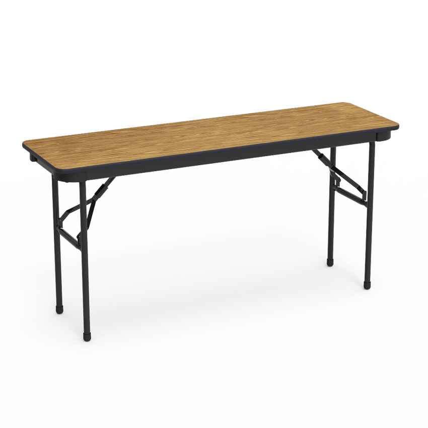 Virco 601860 - 6000 series 3/4" thick particle board folding table 18" x 60" - SchoolOutlet
