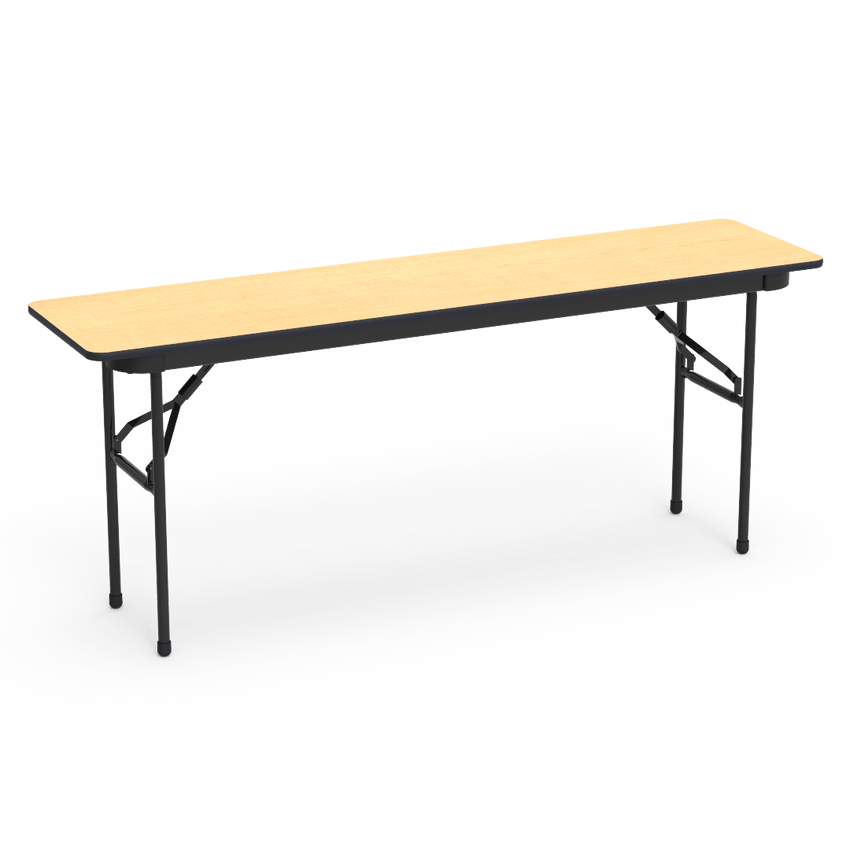 Virco 601872 - 6000 series 3/4" thick particle board folding table 18"W x 72"L - SchoolOutlet