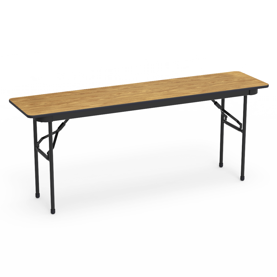 Virco 601872 - 6000 series 3/4" thick particle board folding table 18"W x 72"L - SchoolOutlet