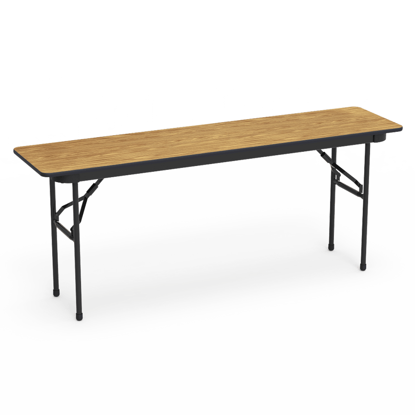 Virco 601872 - 6000 series 3/4" thick particle board folding table 18"W x 72"L - SchoolOutlet