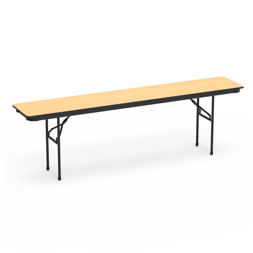 Virco 601896 - 6000 series 3/4" thick particle board folding table 18" x 96" - SchoolOutlet