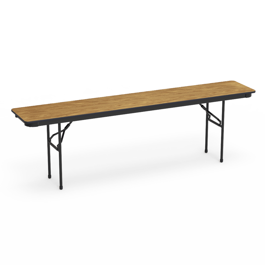Virco 601896 - 6000 series 3/4" thick particle board folding table 18" x 96" - SchoolOutlet