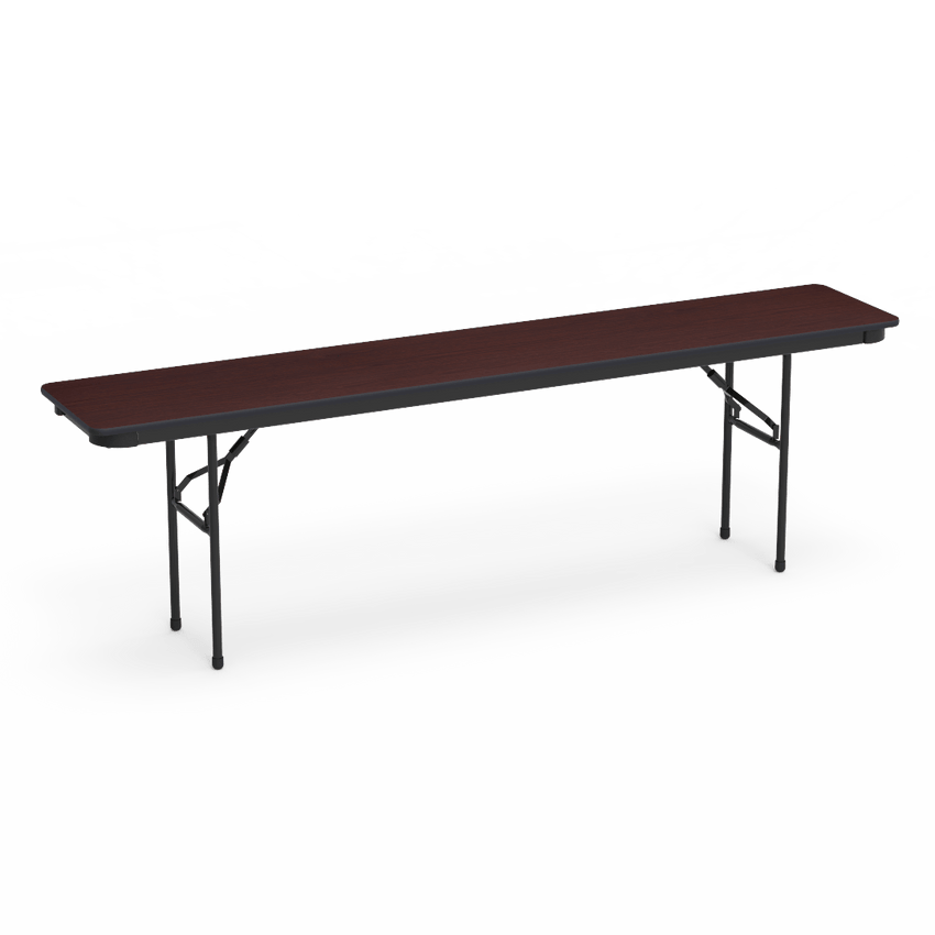 Virco 601896 - 6000 series 3/4" thick particle board folding table 18" x 96" - SchoolOutlet