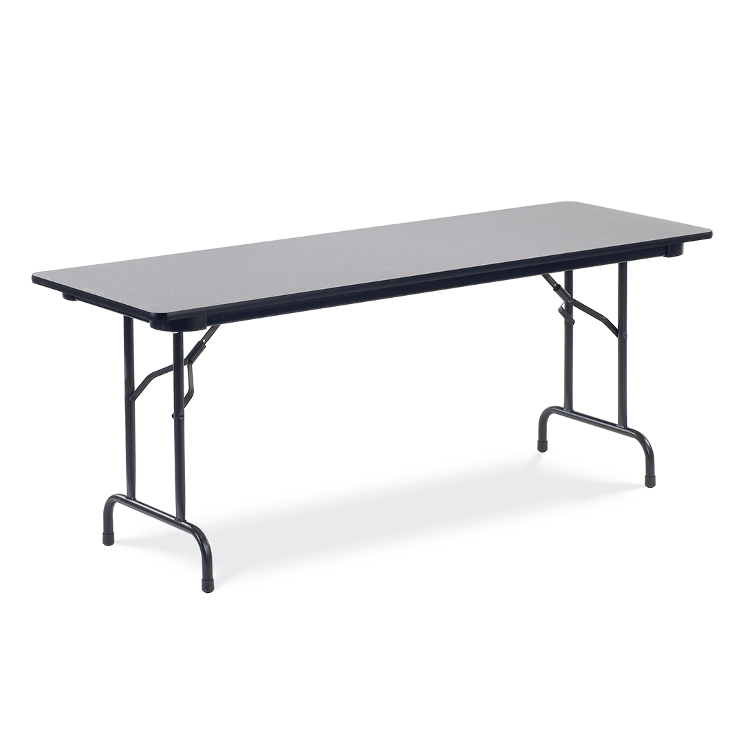 Virco 602472 - 6000 series 3/4" thick particle board folding table 24" x 72" - SchoolOutlet