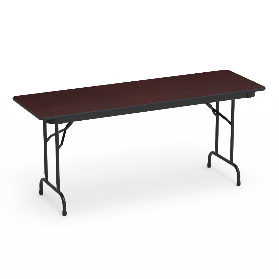 Virco 602472 - 6000 series 3/4" thick particle board folding table 24" x 72" - SchoolOutlet