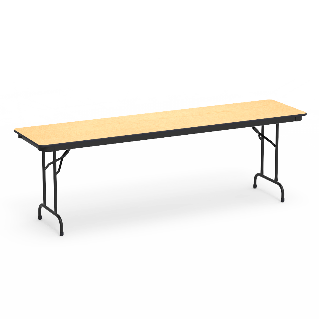 Virco 602496 - 6000 series 3/4" thick particle board folding table 24"W x 96"L x 29"H - SchoolOutlet