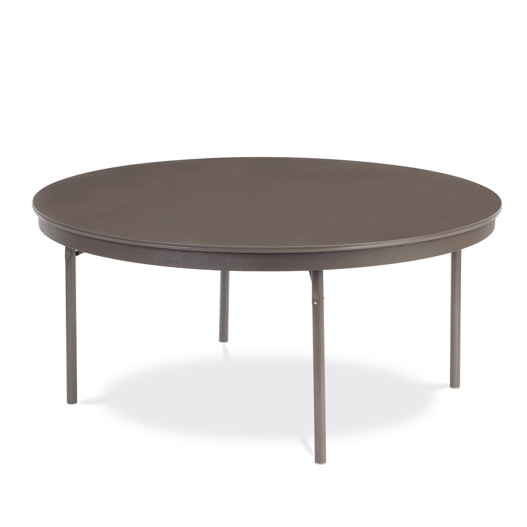 Virco 6166R - Core-a-gator, 66" Round, lightweight folding table, Commercial Quality - SchoolOutlet