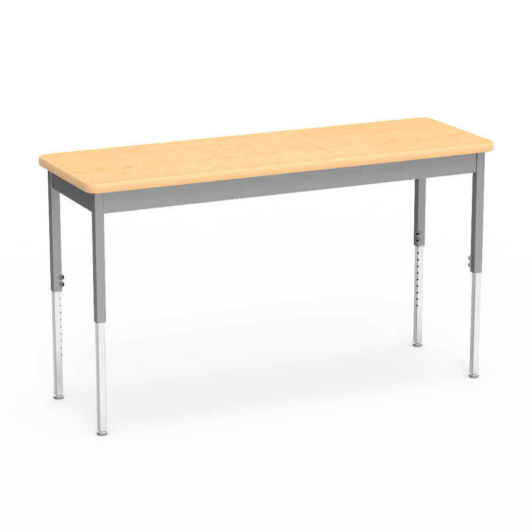 Virco 682060ADJ - 6800 Series Rectangle Adjustable Table - 20"W x 60"L x 24"-34"H - SchoolOutlet