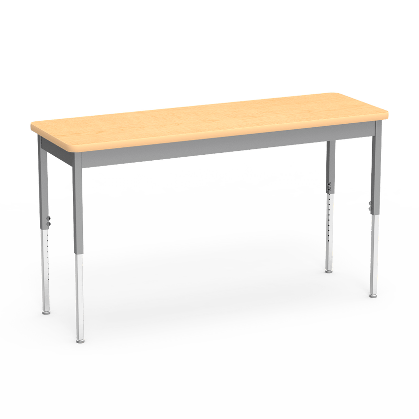 Virco 682060ADJ - 6800 Series Rectangle Adjustable Table - 20"W x 60"L x 24"-34"H - SchoolOutlet