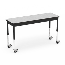 Virco 6800 Series Multi-Purpose Table w/Caster - 20"W x 60"L x 24"-34"H