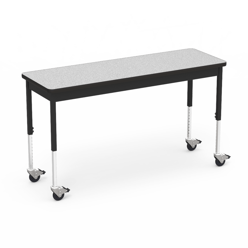 Virco 6800 Series Multi-Purpose Table w/Caster - 20"W x 60"L x 24"-34"H - SchoolOutlet