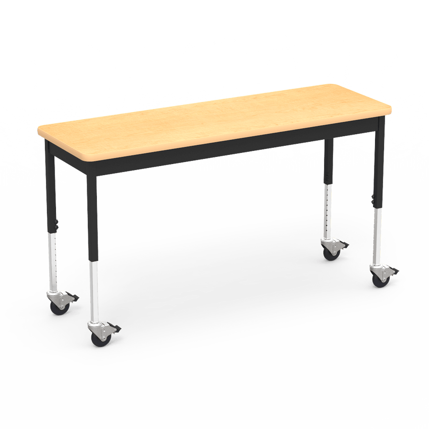 Virco 6800 Series Multi-Purpose Table w/Caster - 20"W x 60"L x 24"-34"H - SchoolOutlet