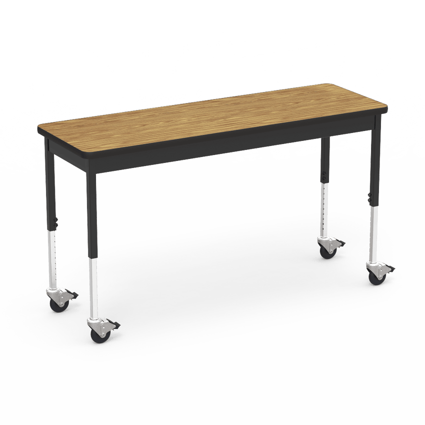 Virco 6800 Series Multi-Purpose Table w/Caster - 20"W x 60"L x 24"-34"H - SchoolOutlet