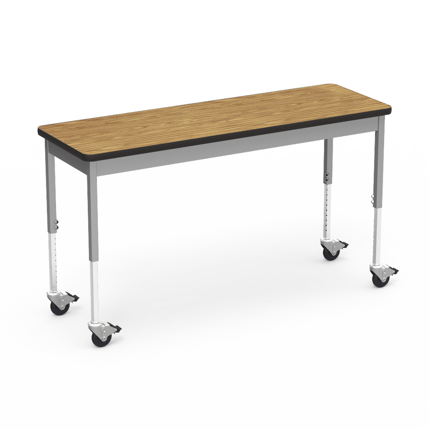 Virco 6800 Series Multi-Purpose Table w/Caster - 20"W x 60"L x 24"-34"H - SchoolOutlet