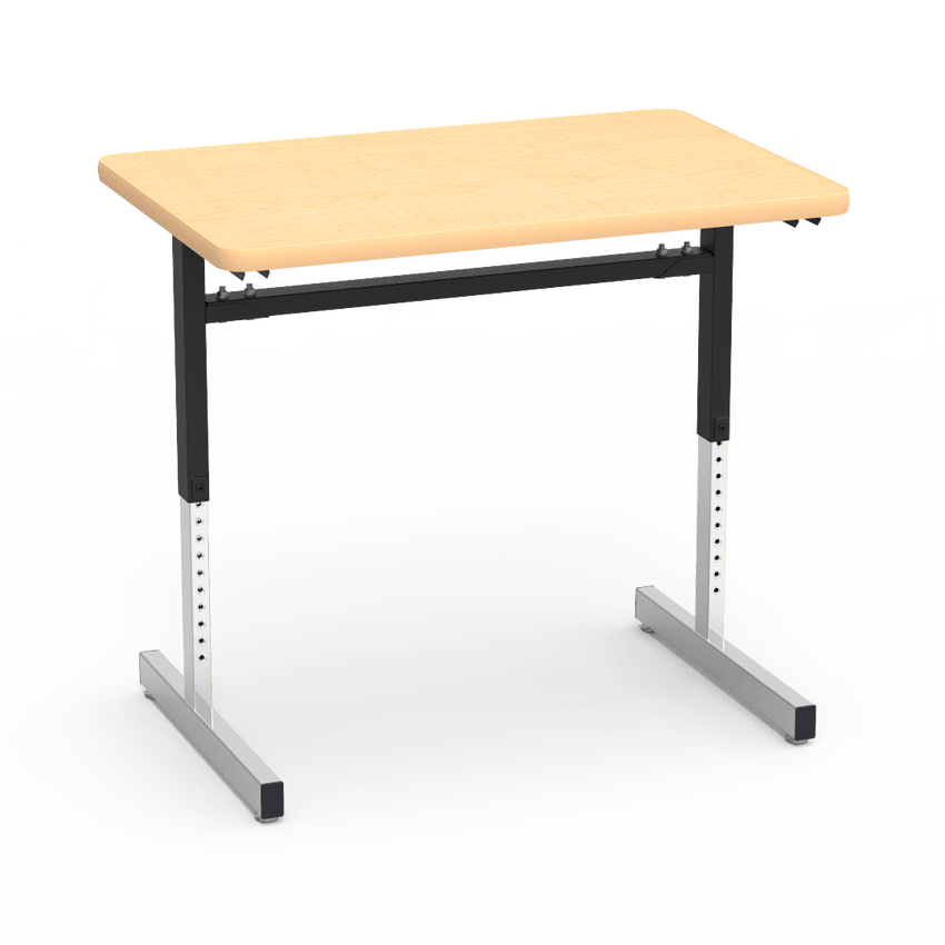 Virco 872436 - 8700 Series Computer Table - Rectangular 24" x 36", 1 1/8" Thick Laminate Top, Height Adjusts 22" - 30" - SchoolOutlet