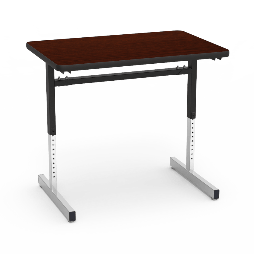 Virco 872436 - 8700 Series Computer Table - Rectangular 24" x 36", 1 1/8" Thick Laminate Top, Height Adjusts 22" - 30" - SchoolOutlet