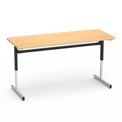 Virco 872460 - Table, 8700 series, computer table, cantilever leg, 24" x 60" x 1-1/8" high