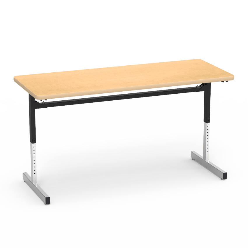 Virco 872460 - Table, 8700 series, computer table, cantilever leg, 24" x 60" x 1-1/8" high - SchoolOutlet