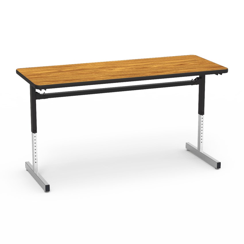 Virco 872460 - Table, 8700 series, computer table, cantilever leg, 24" x 60" x 1-1/8" high - SchoolOutlet