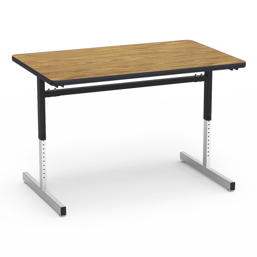 Fuerza 873048 - 8700 Series, Computer Table, Rectangular 30" x 48", 1 1/8" Thick Laminate Top, Height Adjusts 22" - 30" - SchoolOutlet