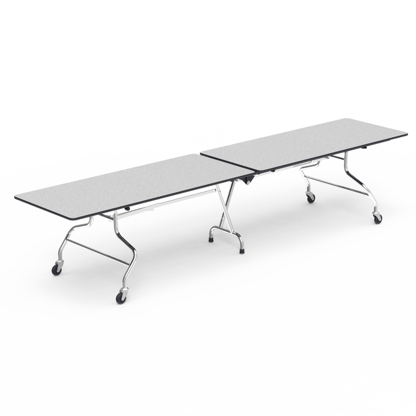 Virco MT30144AE - Mobile Folding Cafeteria Table - Sure Edge - 30"W x 12'L (Virco MT30144AE) - SchoolOutlet