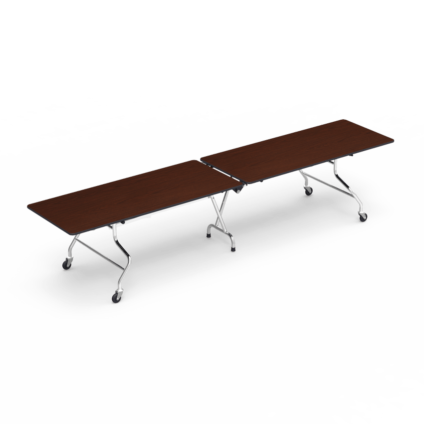 Virco MT30144AE - Mobile Folding Cafeteria Table - Sure Edge - 30"W x 12'L (Virco MT30144AE) - SchoolOutlet