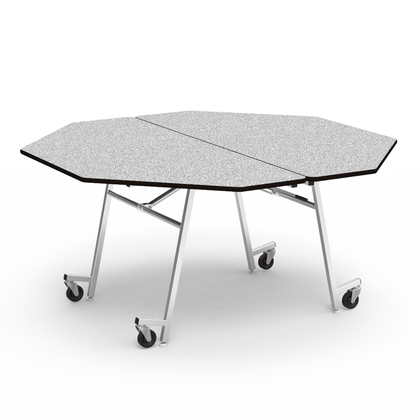 Virco MT60OCT - Octagonal Mobile Cafeteria Table - T-mold Edge - 60" Dia (Virco MT60OCT) - SchoolOutlet