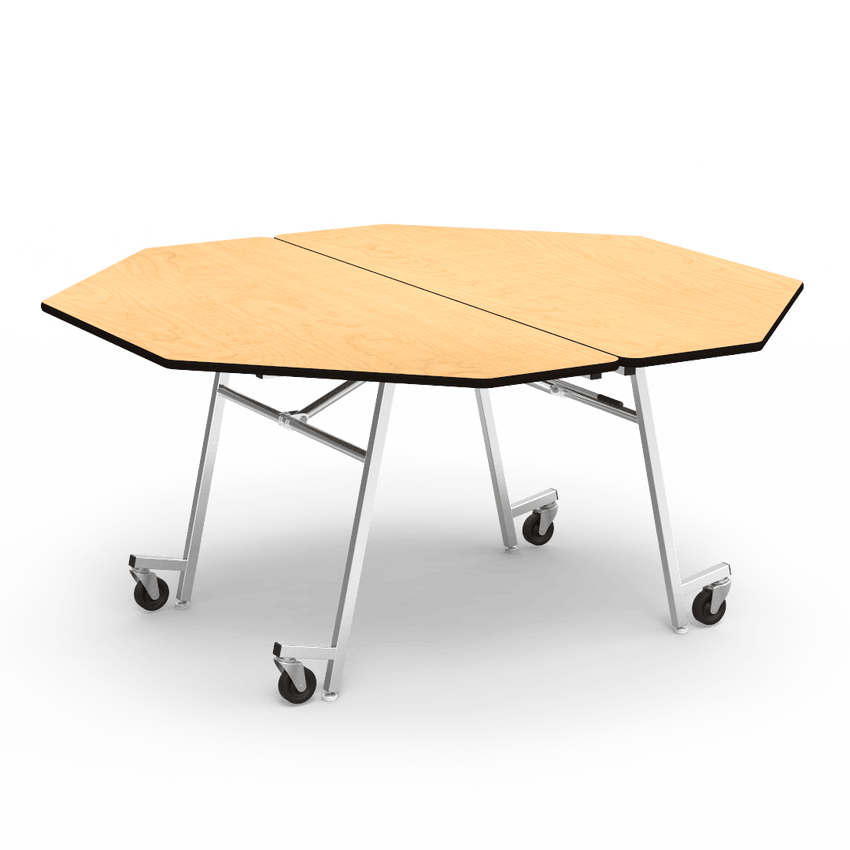 Virco MT60OCT - Octagonal Mobile Cafeteria Table - T-mold Edge - 60" Dia (Virco MT60OCT) - SchoolOutlet
